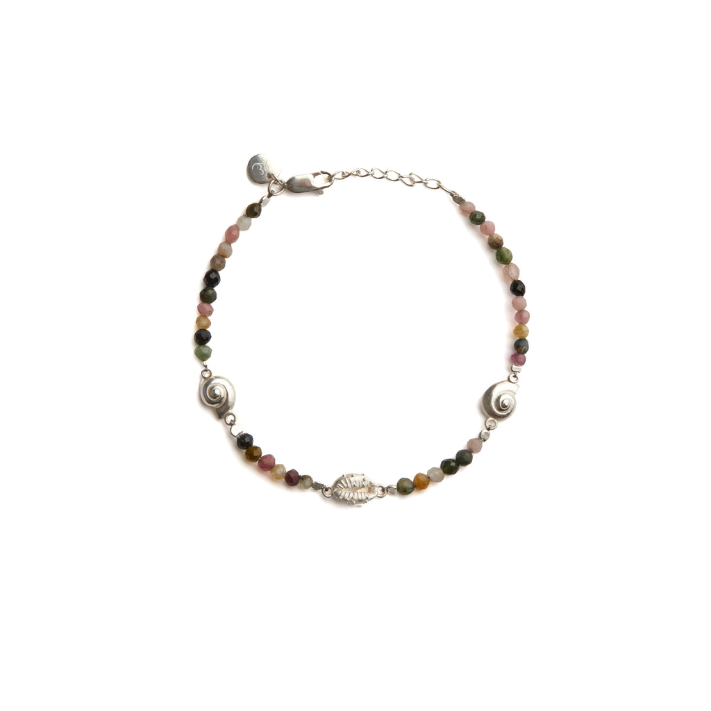 Inanna Spiral Tourmaline Bracelet
