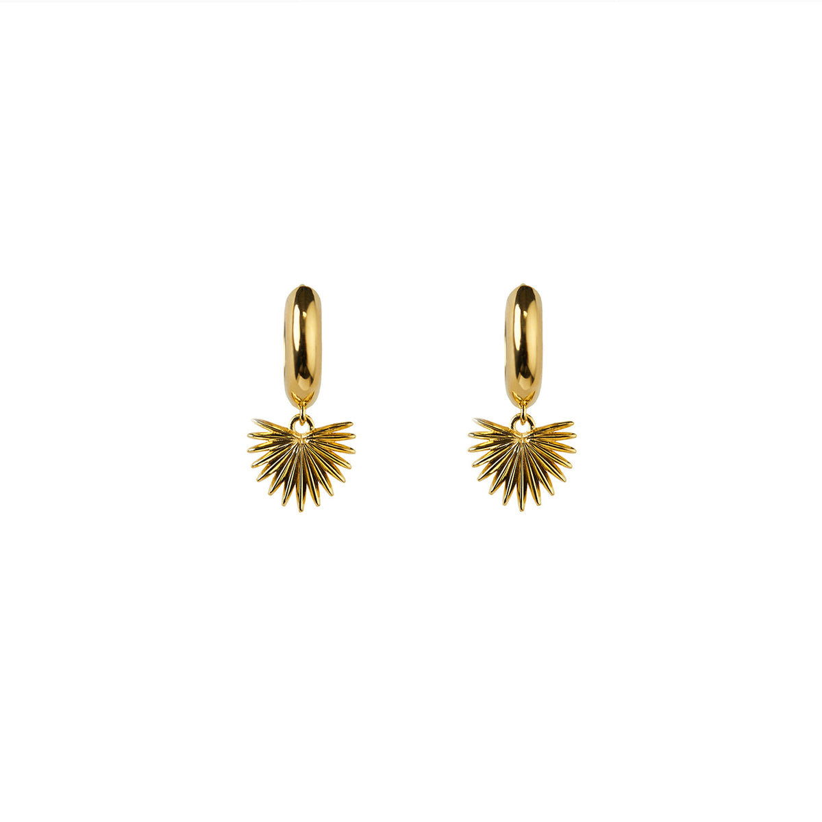 Ishtar Chunky Hoop Earrings Gold