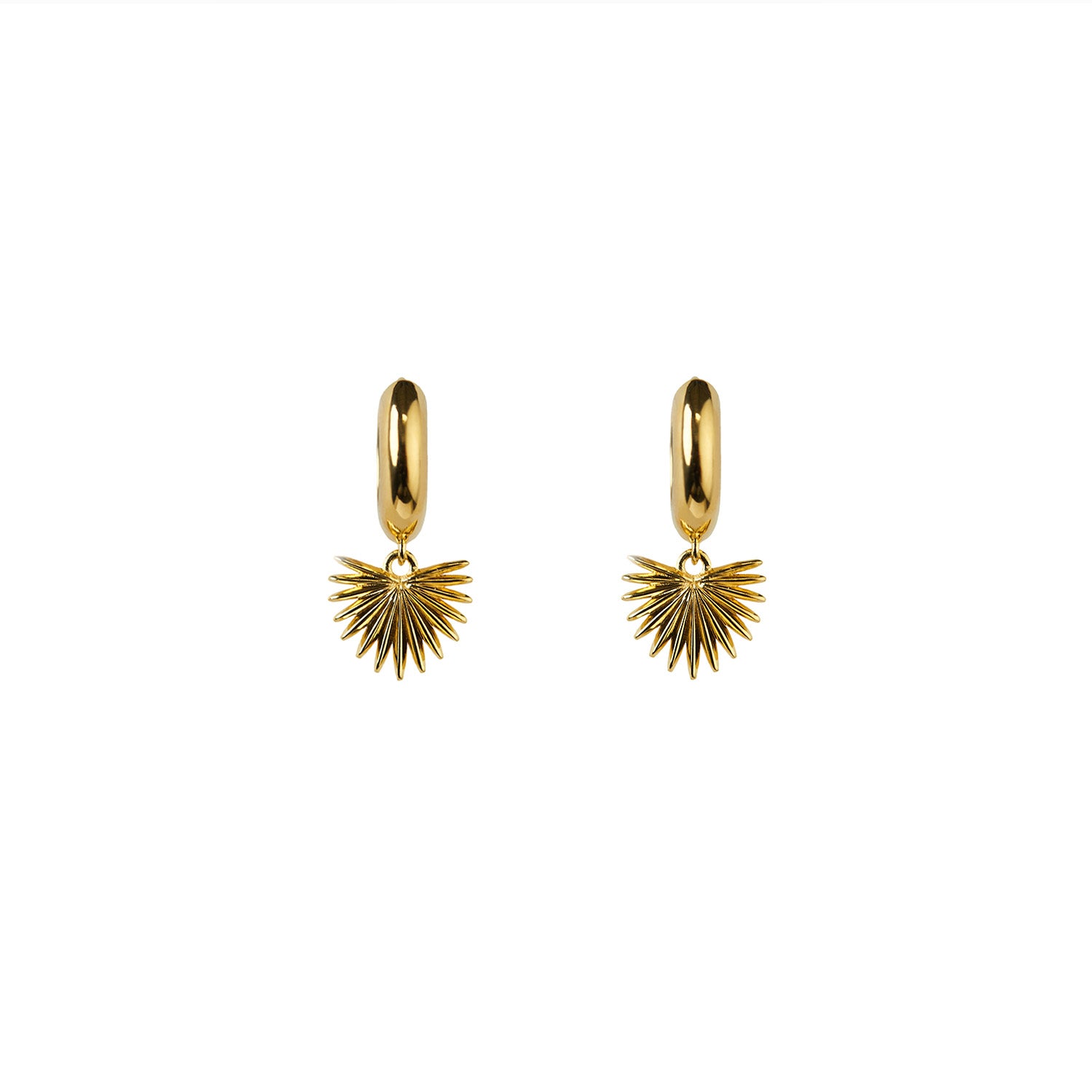 Ishtar Chunky Hoop Earrings Gold