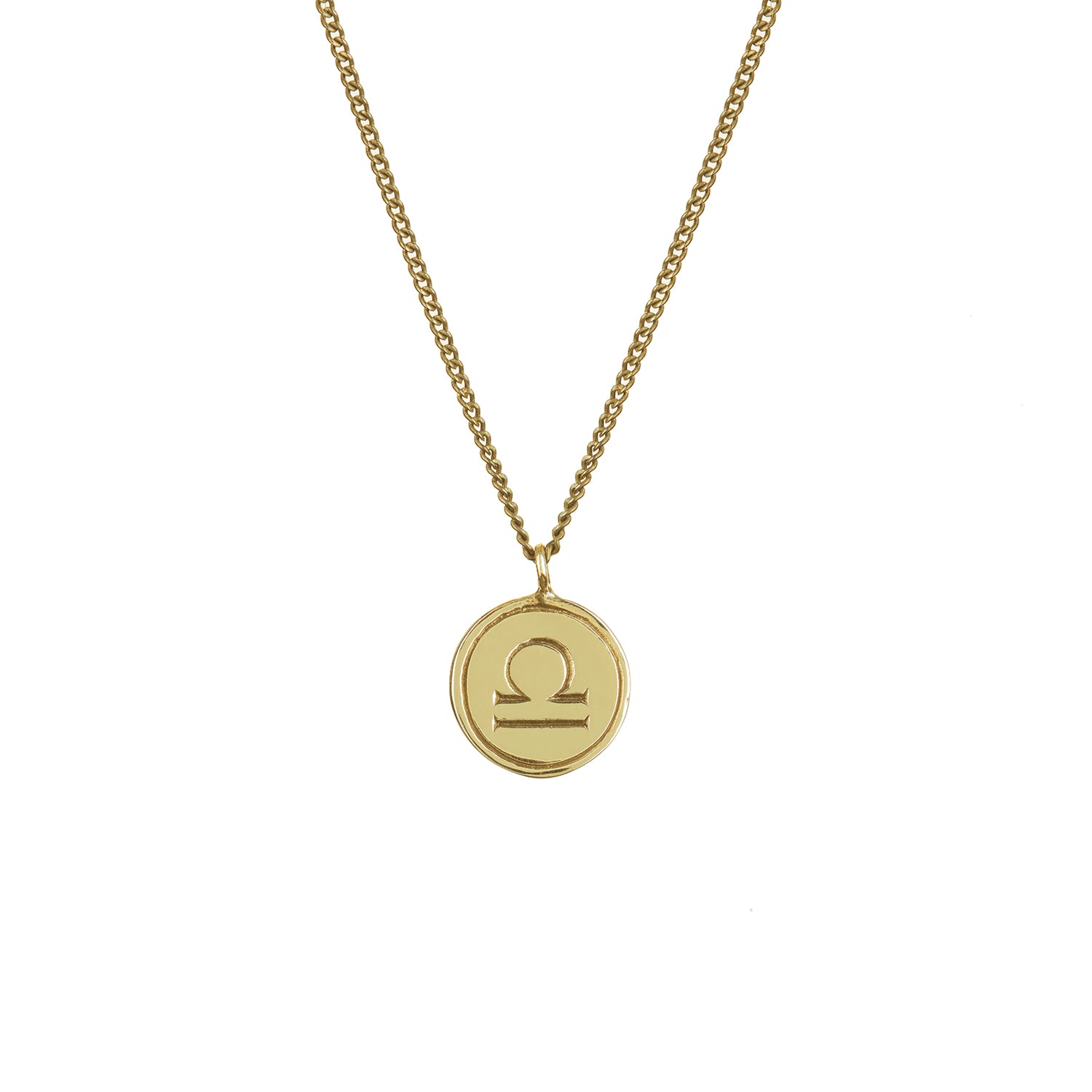 Zodiac Pendant Solid Gold