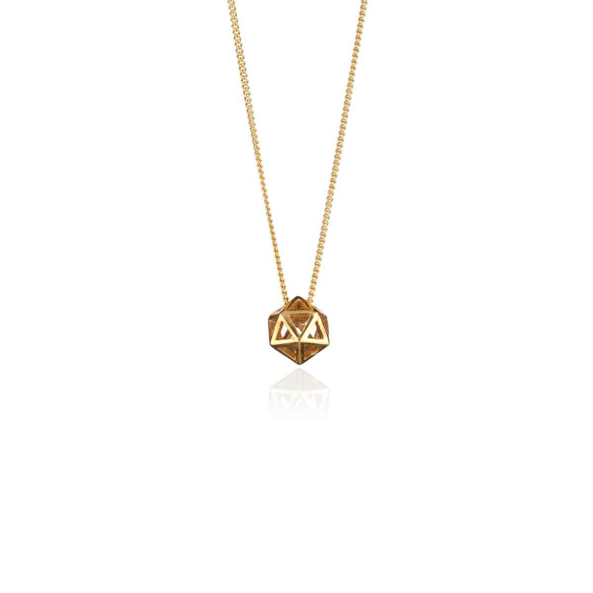 Icosa Mini Pendant Solid Gold