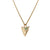 Modern Primitive Mini Pendant with Emeralds Solid Gold