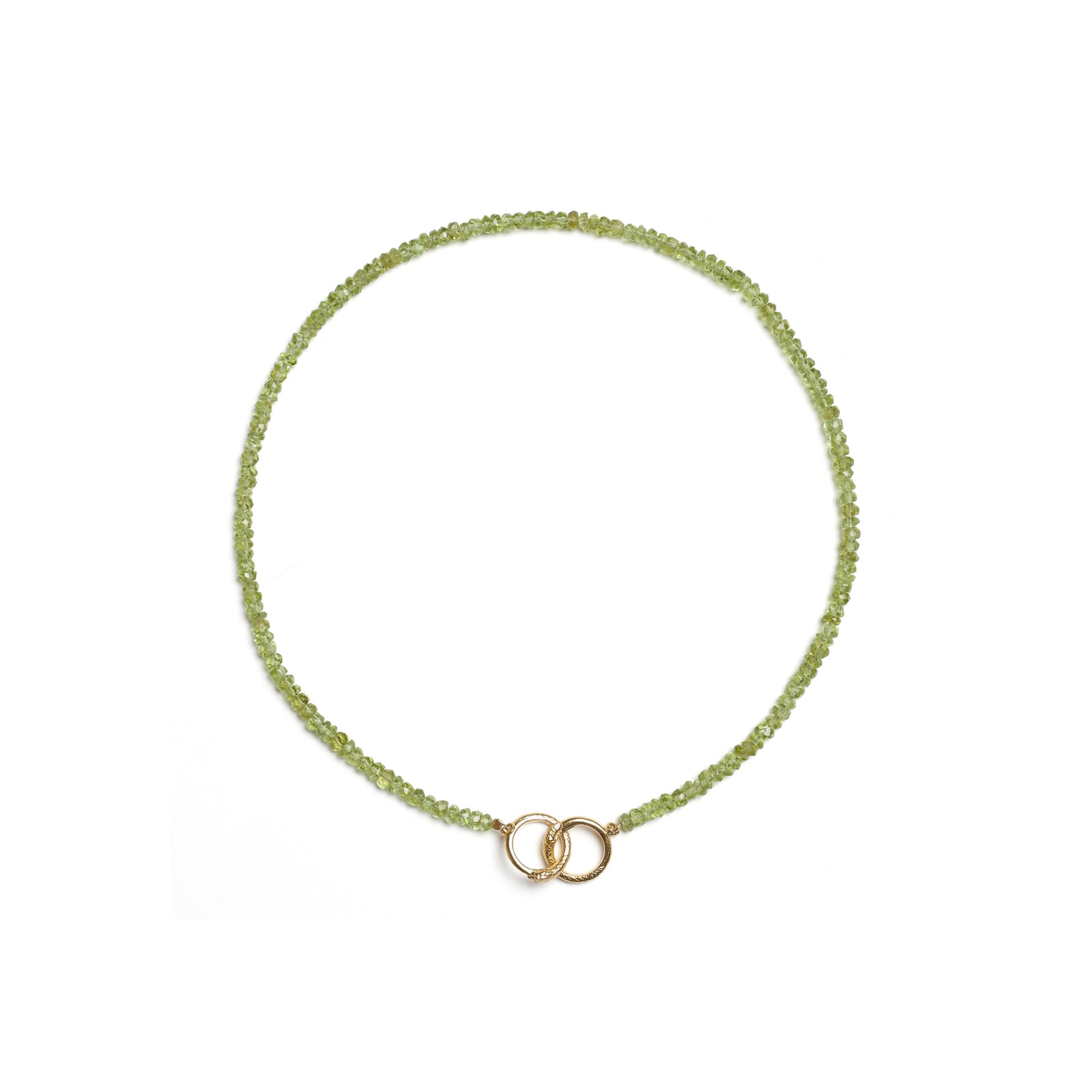 Ouroboros Peridot Necklace Gold