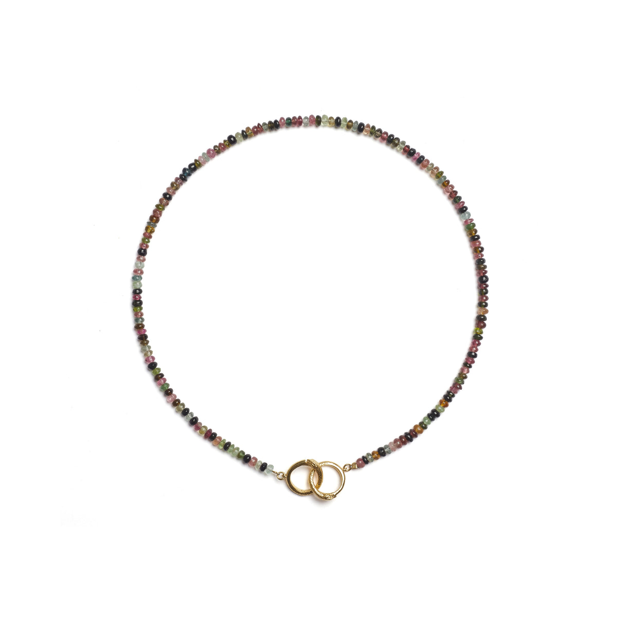 Ouroboros Tourmaline Necklace Gold