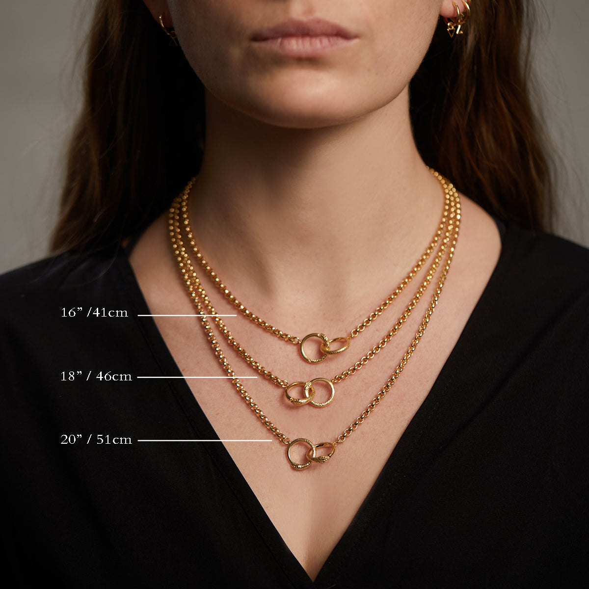 Ouroboros Chain Necklace Gold