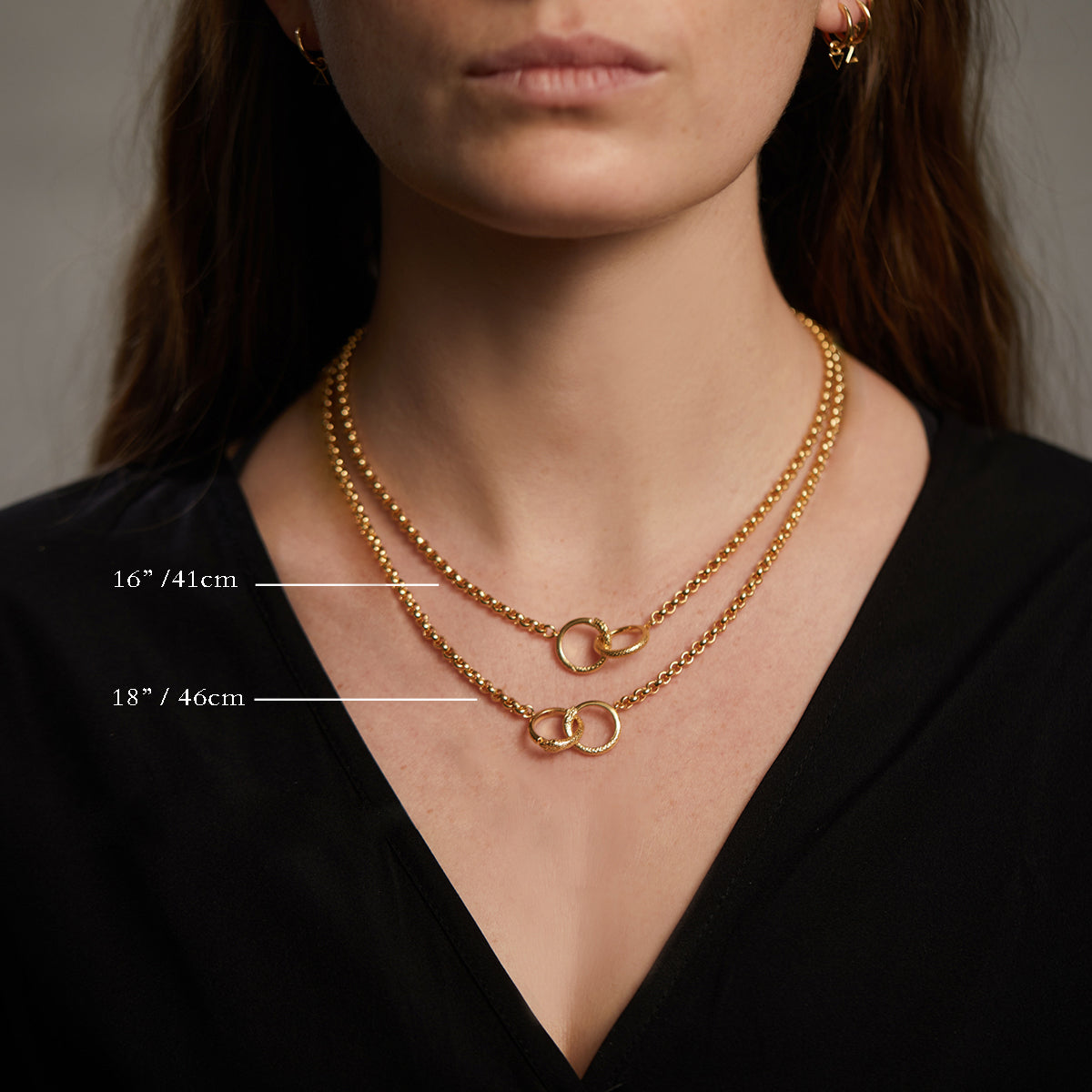 Ouroboros Chain Necklace Gold