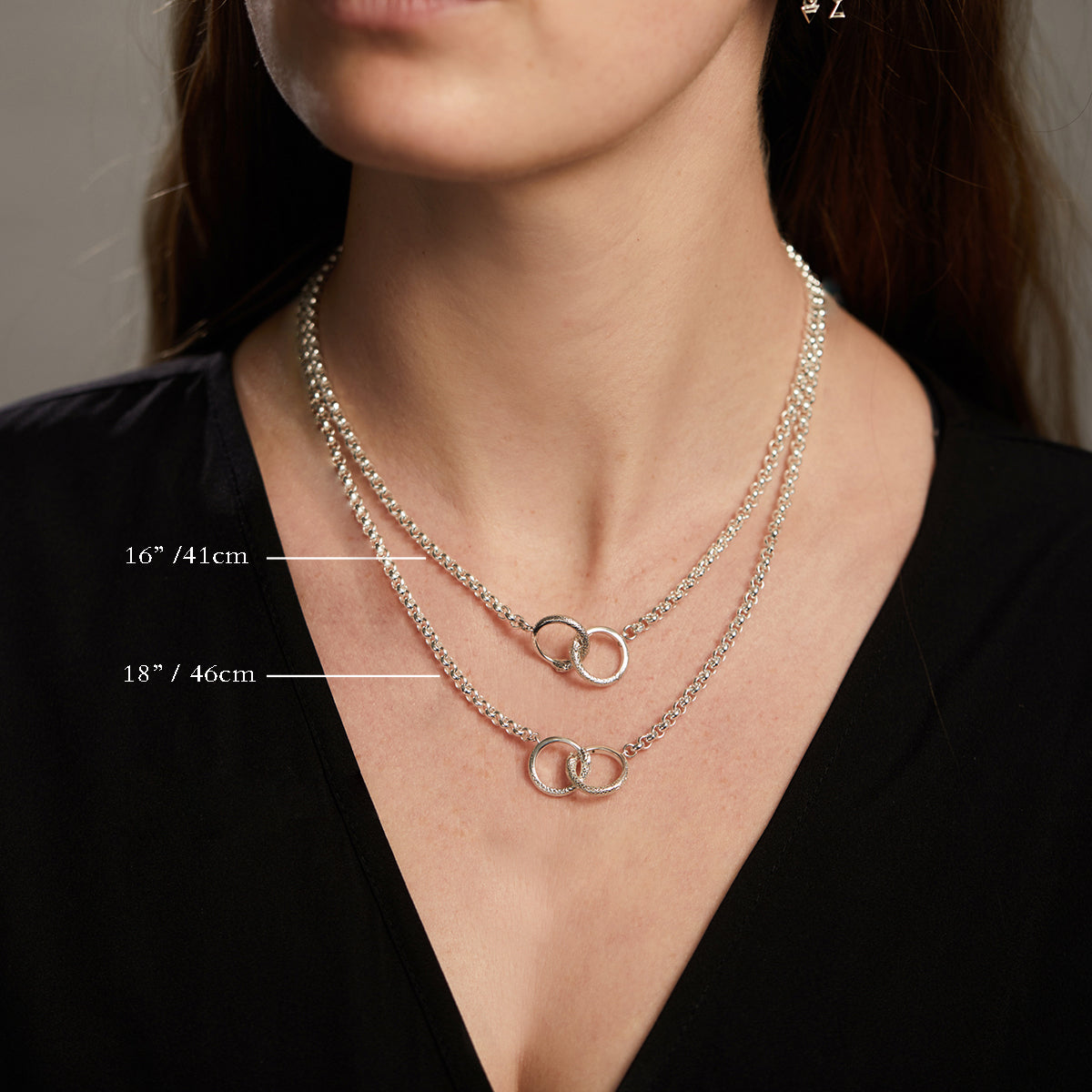 Ouroboros Chain Necklace Silver