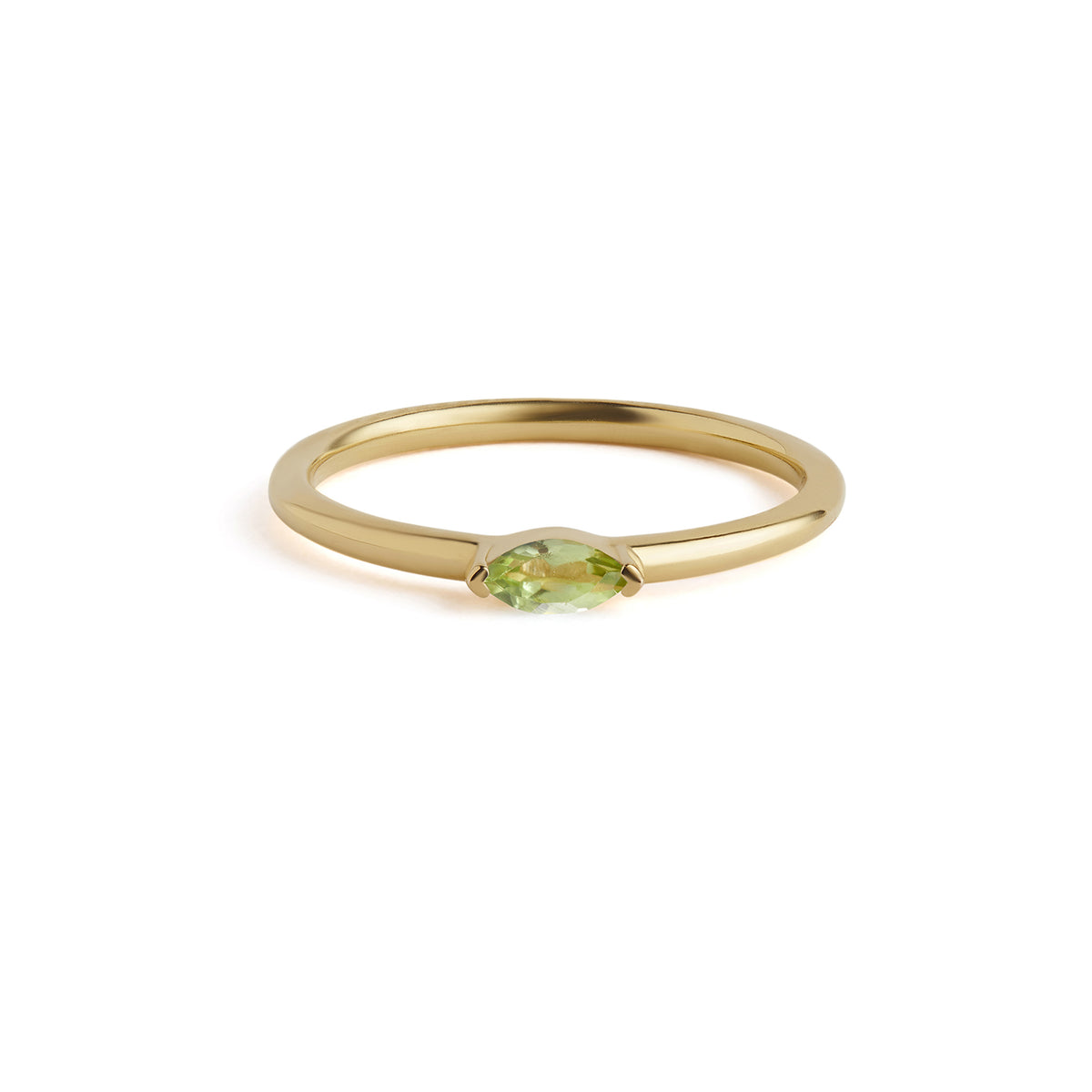 Birthstone Marquise Ring Solid Gold