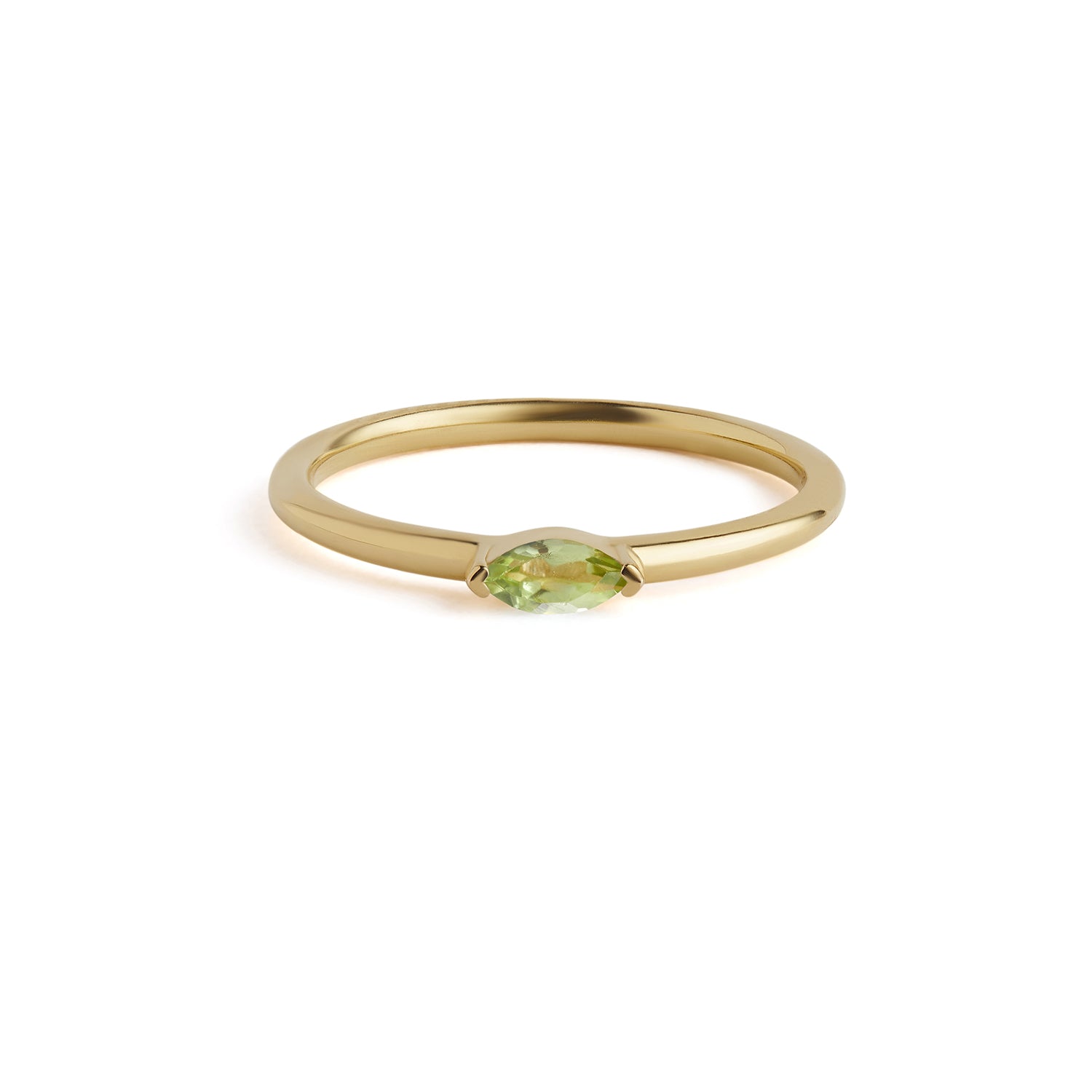 Birthstone Marquise Ring Solid Gold