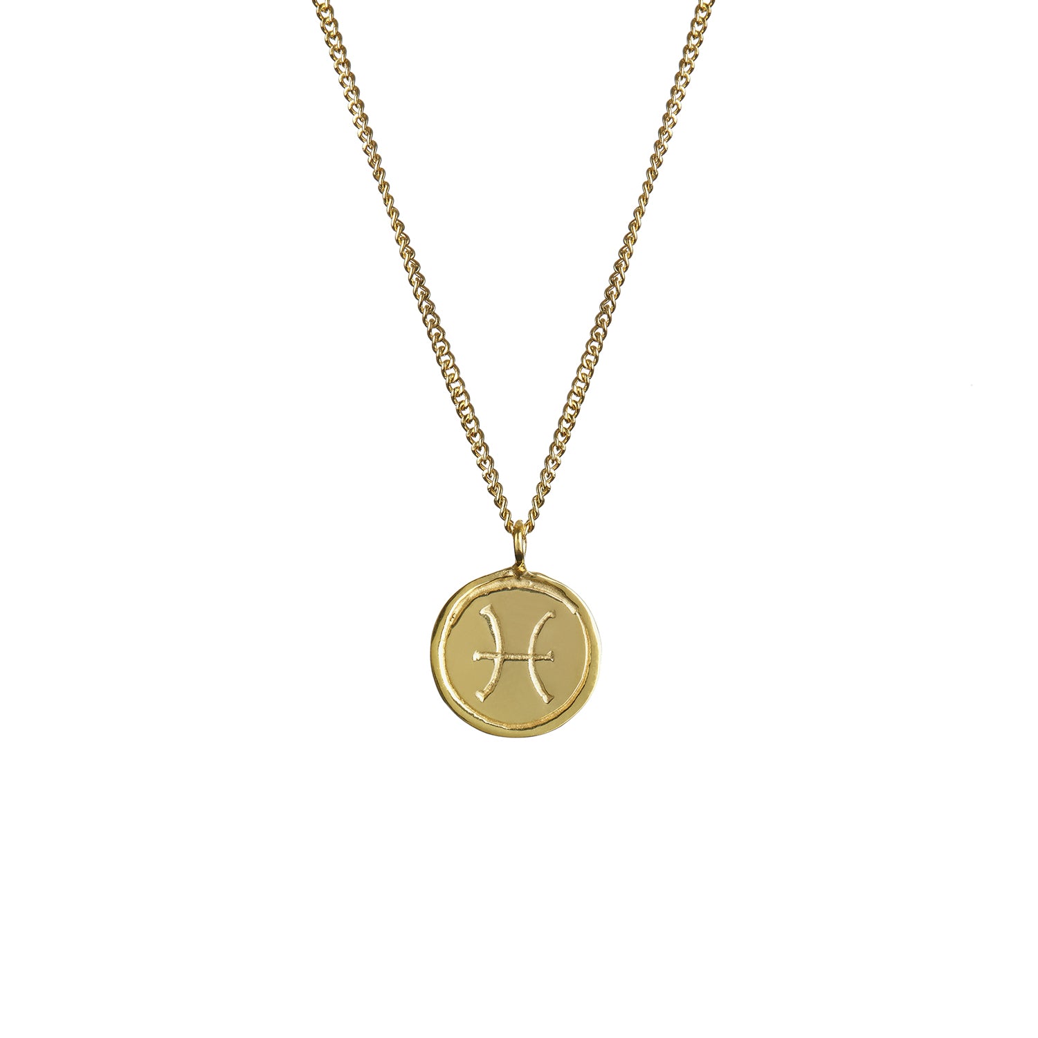 Zodiac Pendant Solid Gold