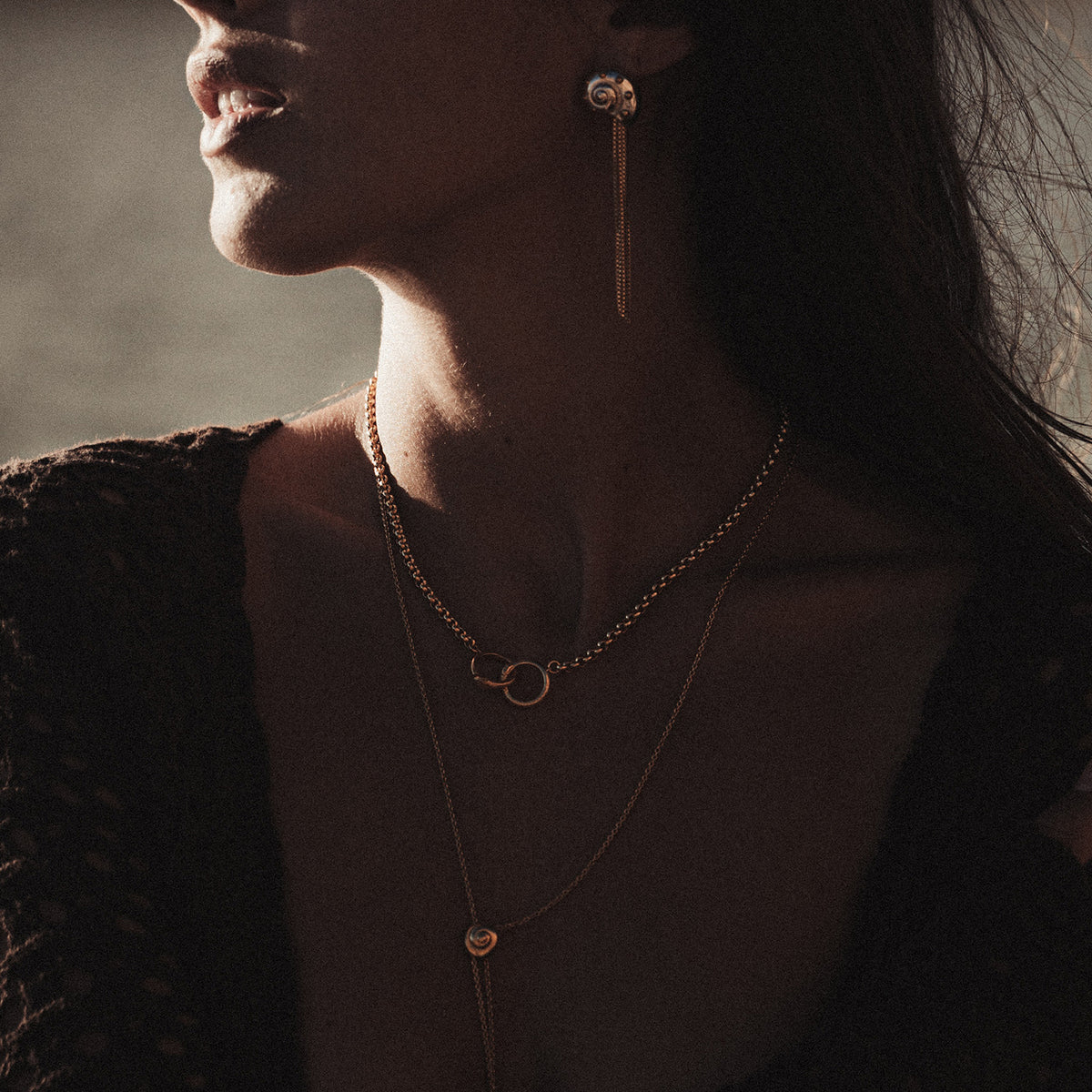Ouroboros Chain Necklace Gold