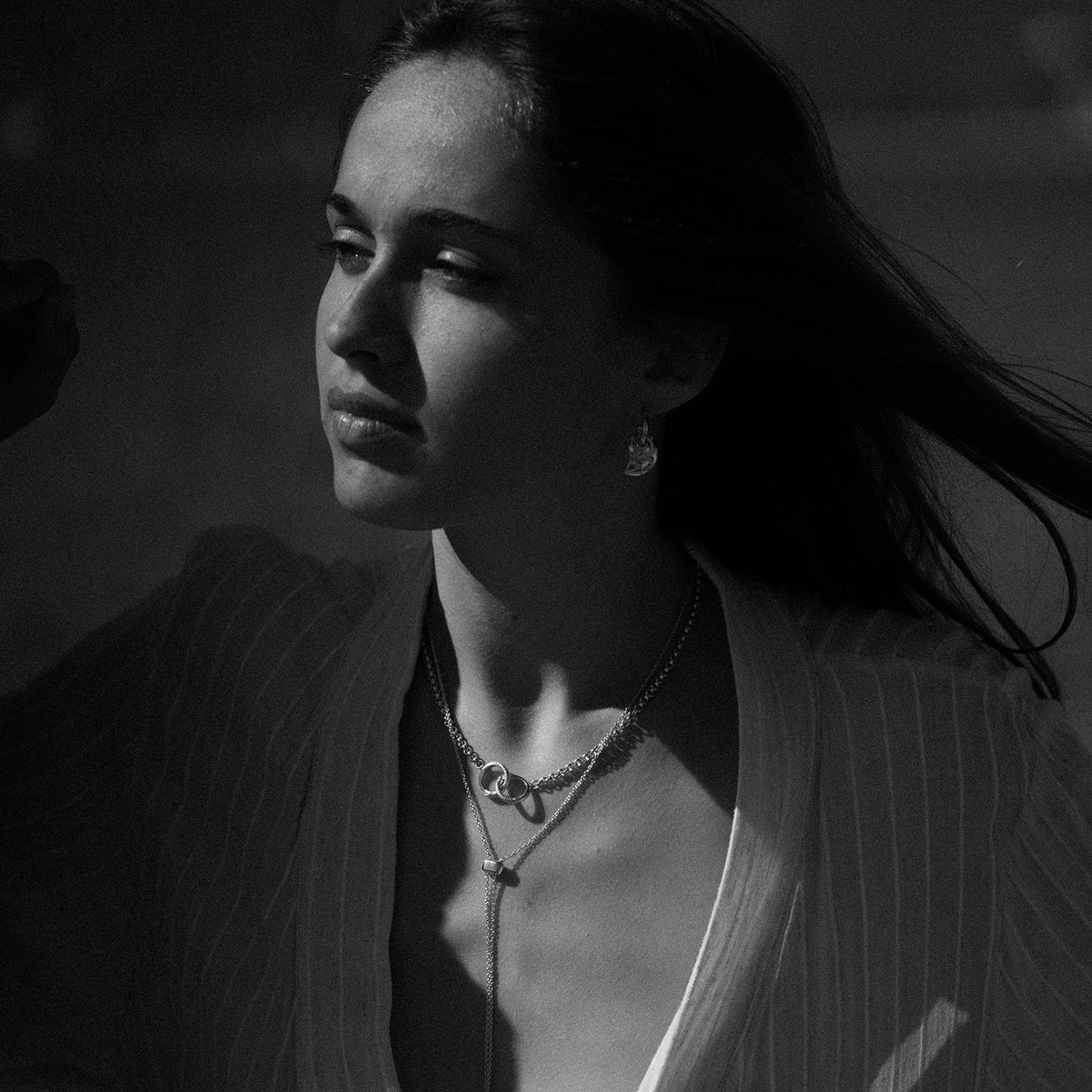 Ouroboros Chain Necklace Silver