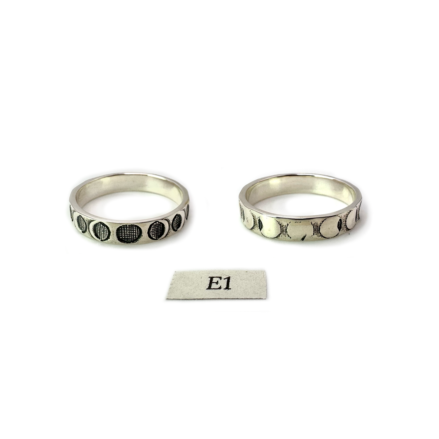 REnew - Moon Phases Band Ring Silver