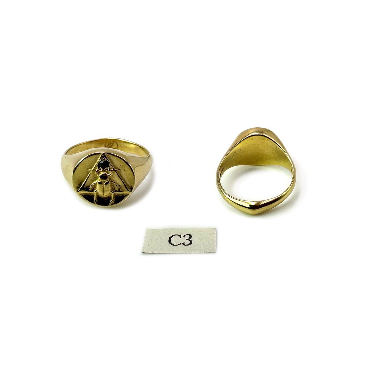 REnew - Scarab Signet Ring Gold