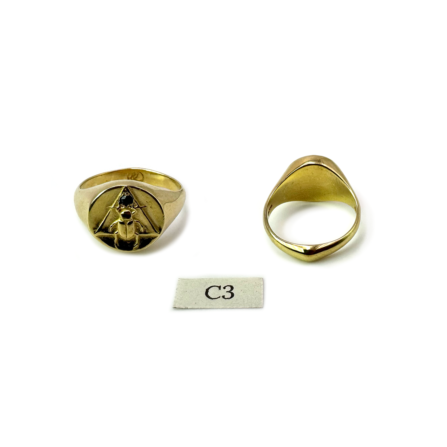 REnew - Scarab Signet Ring Gold