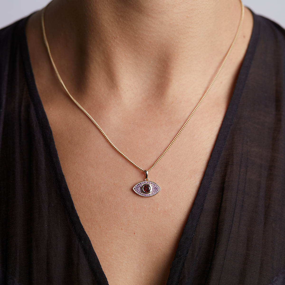 Rays of Light Fine Necklace Solid Gold