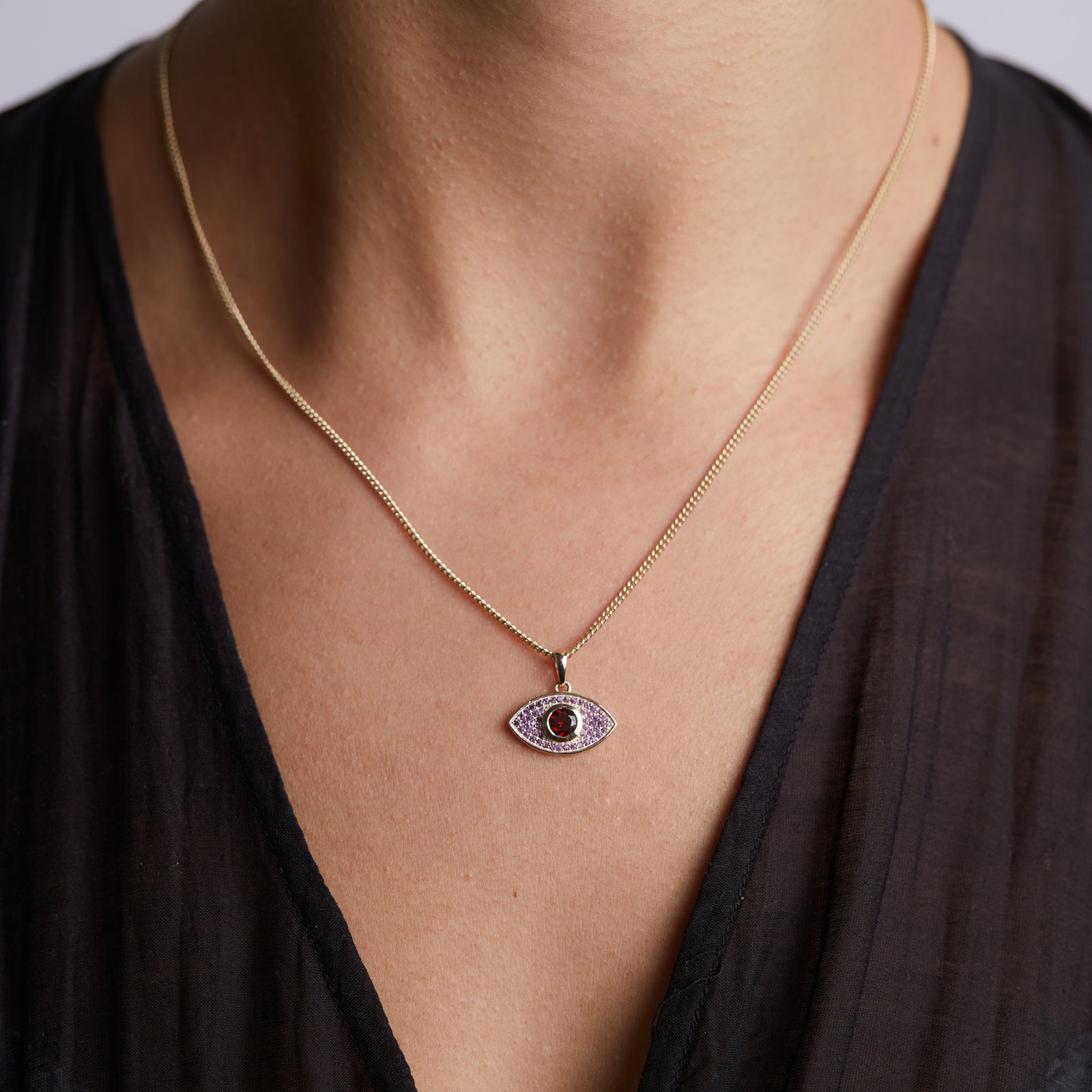 Rays of Light Fine Necklace Solid Gold