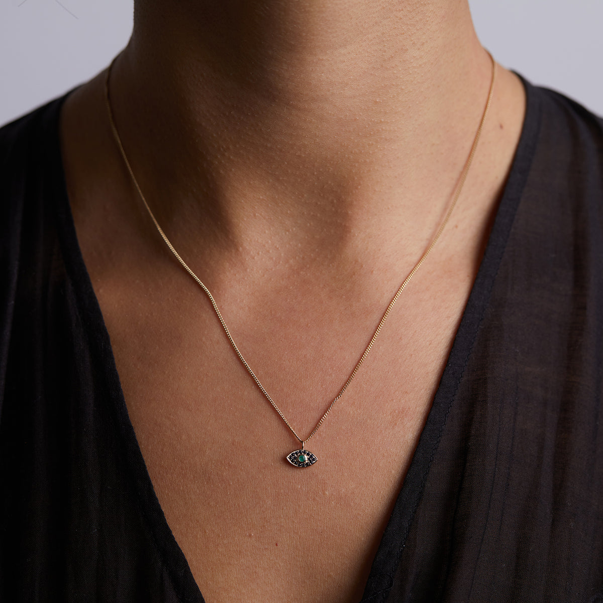 Rays of Light Mini Fine Necklace Solid Gold