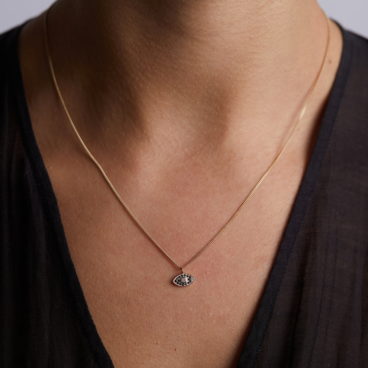 Rays of Light Mini Fine Necklace Solid Gold