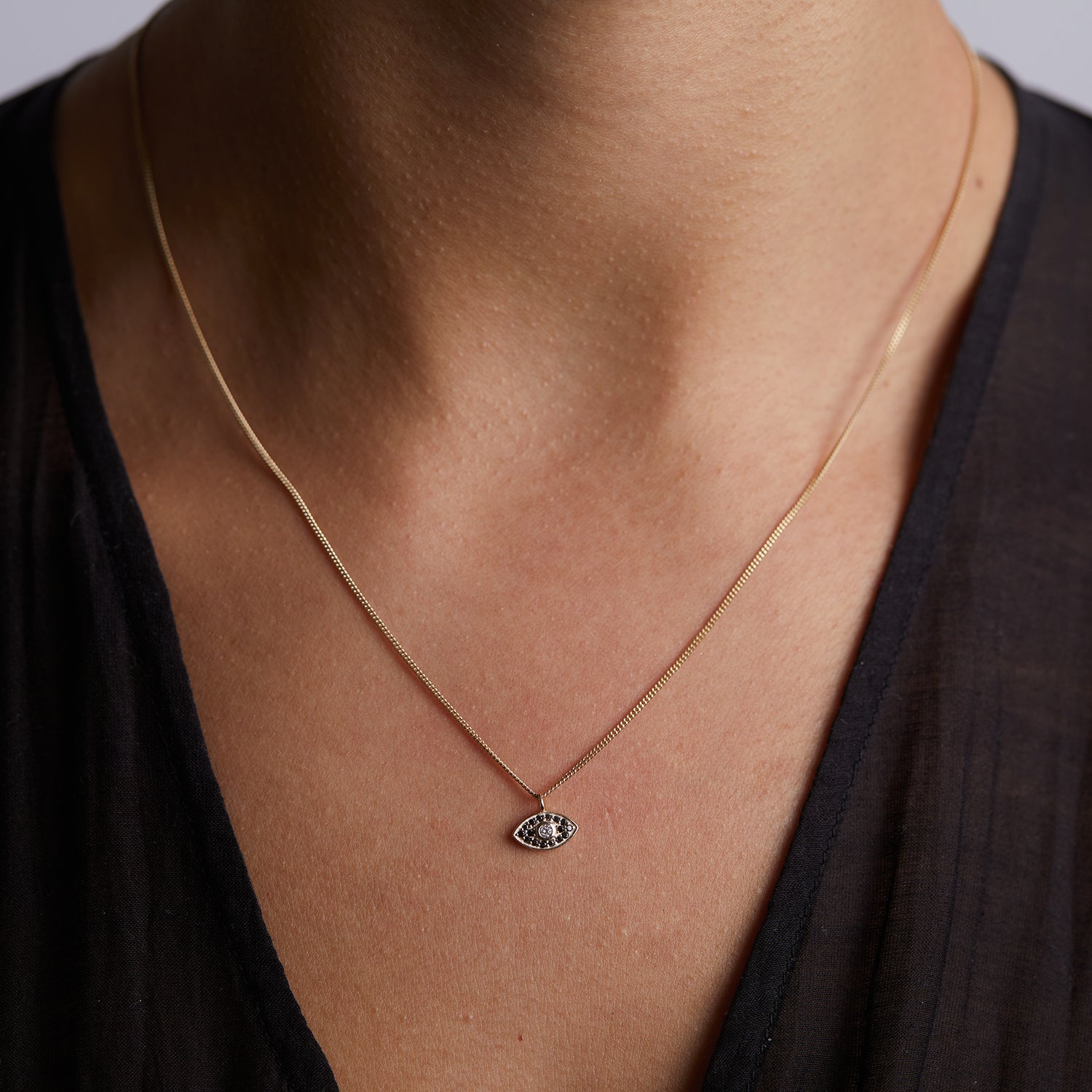 Rays of Light Mini Fine Necklace Solid Gold