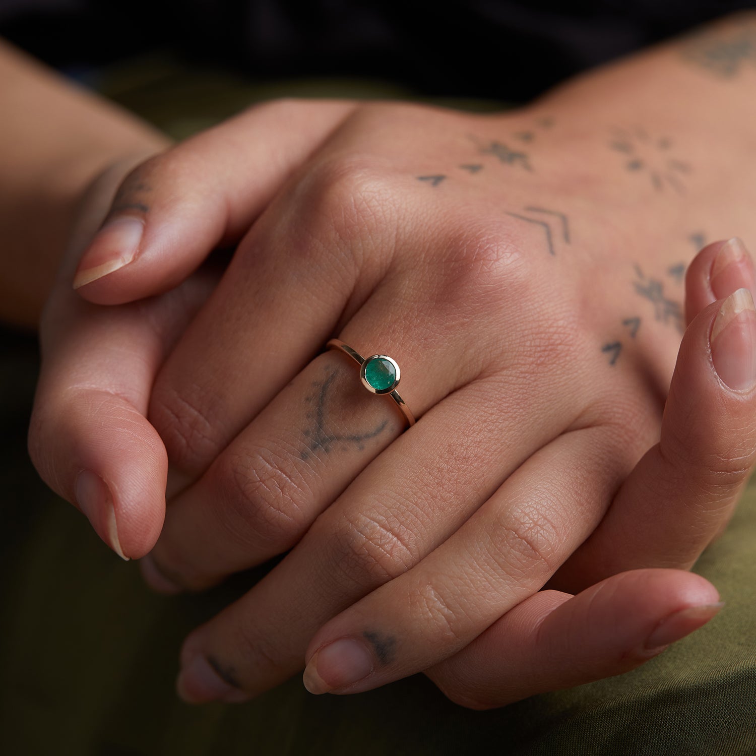 Solitaire Ring Solid Gold