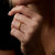 Knife Edge Double Engraved Ring Solid Gold