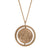 Alchemist's Spinning Necklace with Emerald Solid Gold