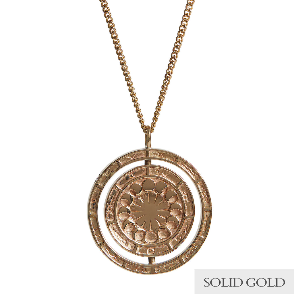 Alchemist's Rotary Pendant Solid Gold Rachel Entwistle