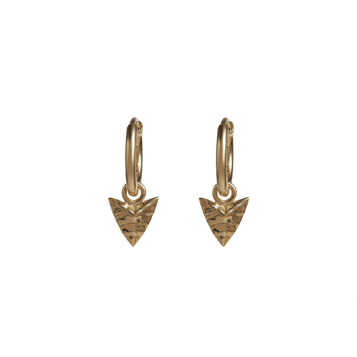 Modern Primitive Mini Hoops Solid Gold