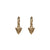 Modern Primitive Mini Hoop Earrings Solid Gold