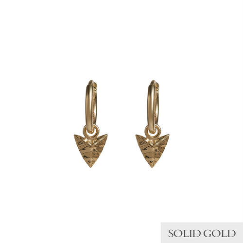 Solid gold hot sale mens earrings