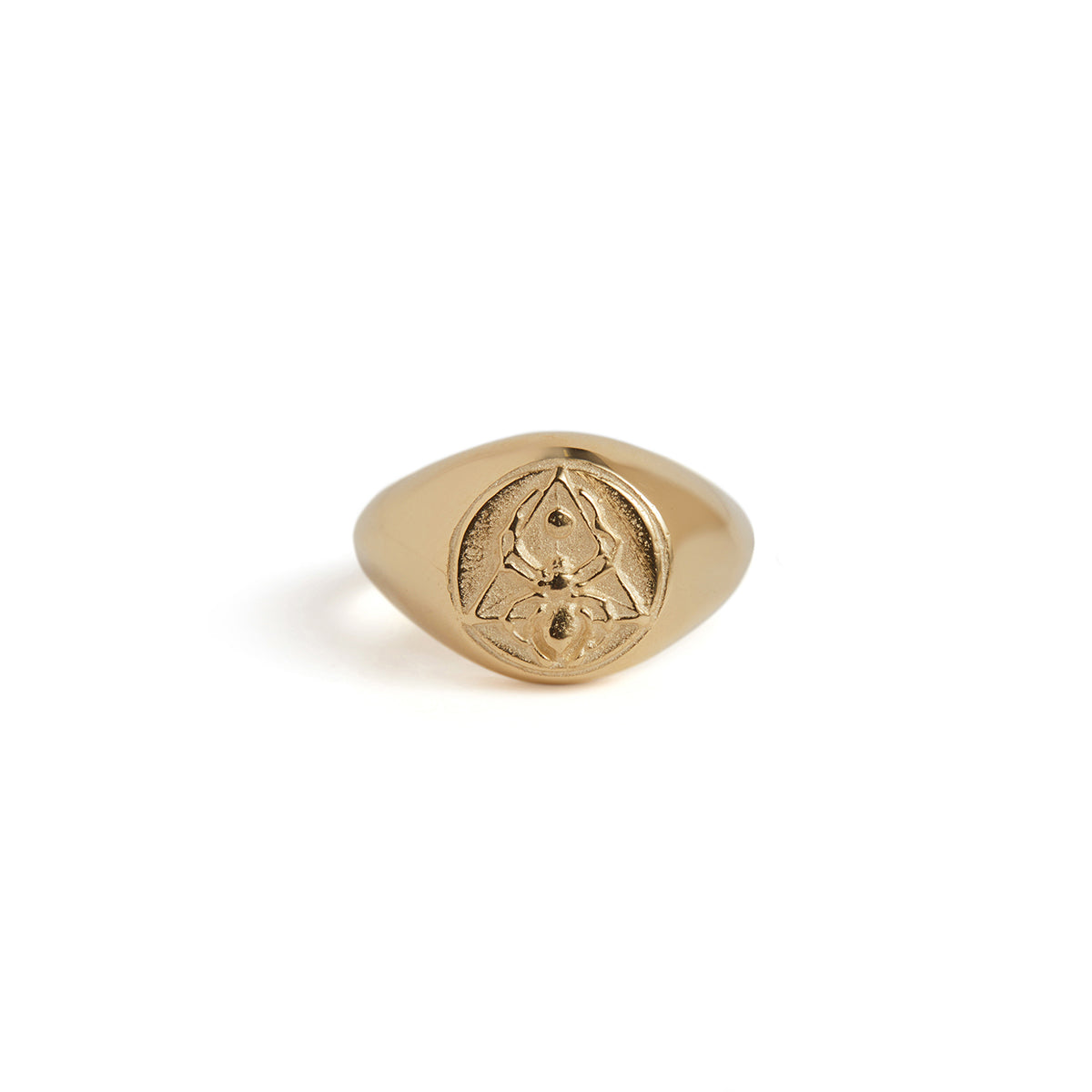 The Creation Signet Ring Gold Solid Gold