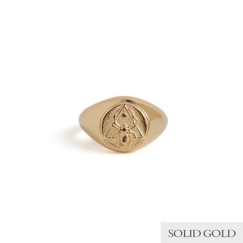 The Creation Signet Ring Gold Solid Gold Rachel Entwistle