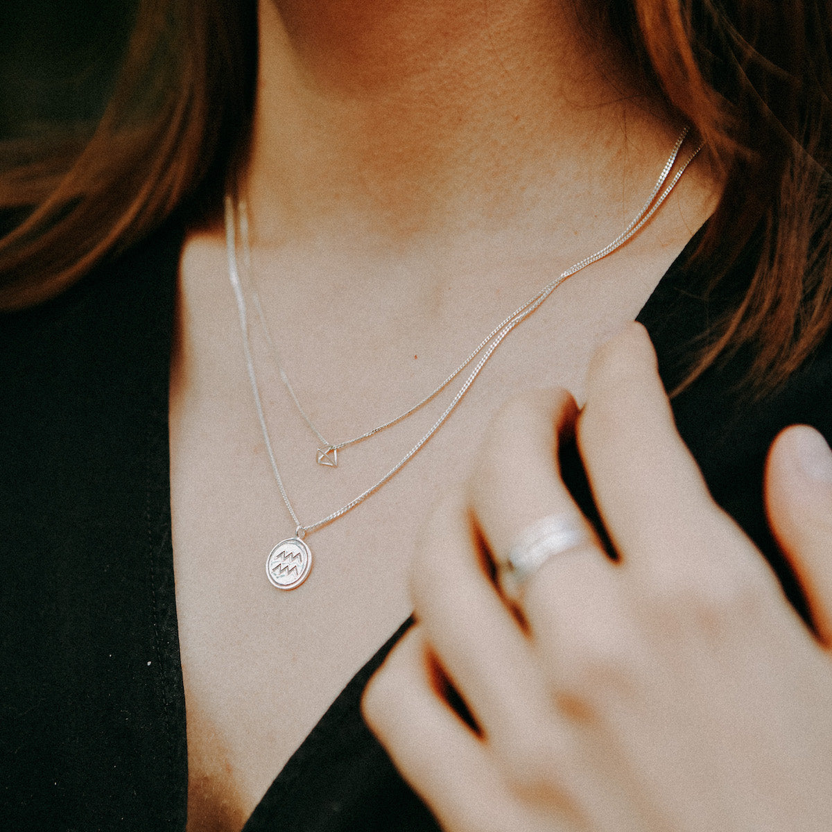 Zodiac Necklace Solid Gold