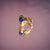 Interstellar Fine Stack Lapis Lazuli Solid Gold