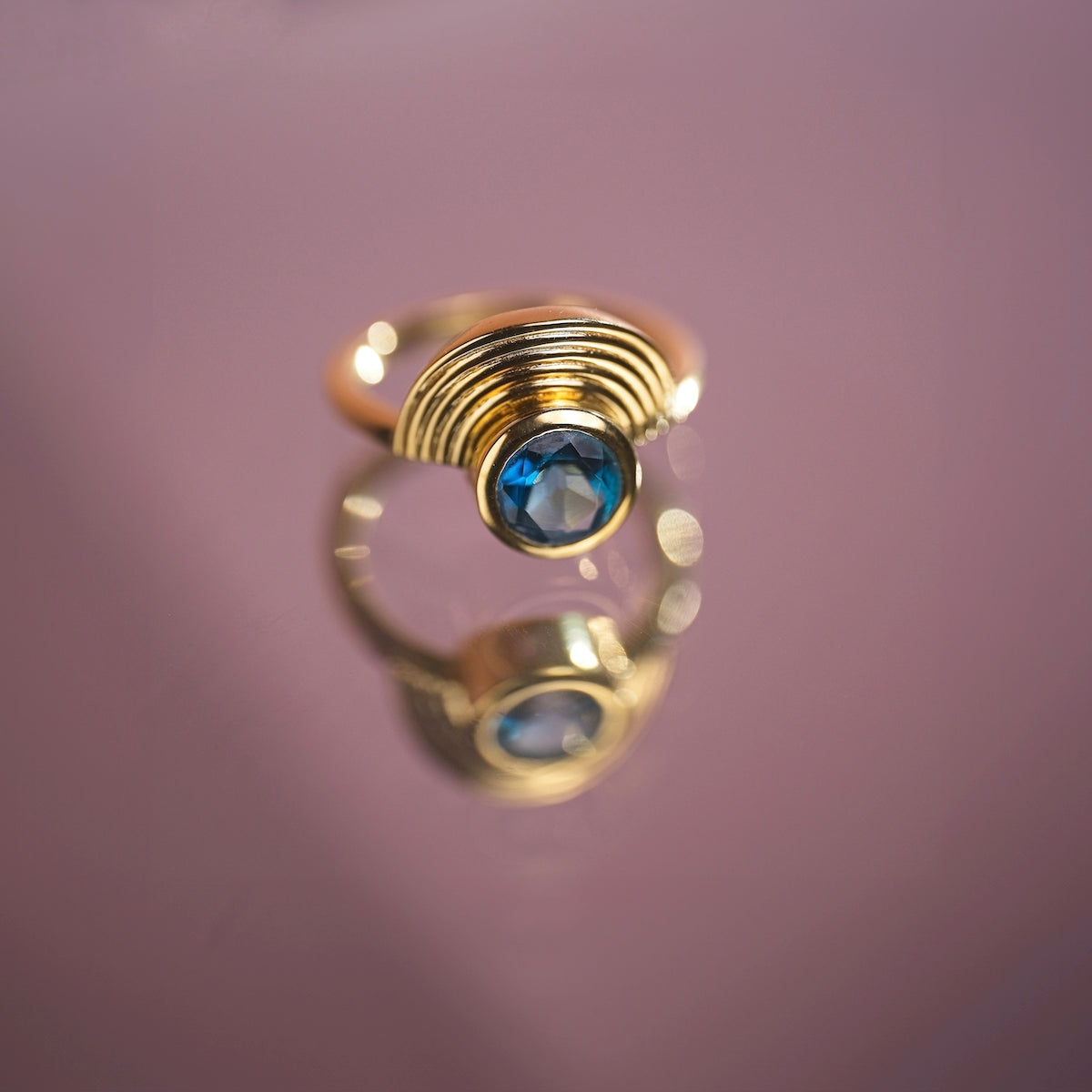 Interstellar Fine Stack Topaz Solid Gold
