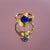 Interstellar Fine Stack Lapis Lazuli Solid Gold