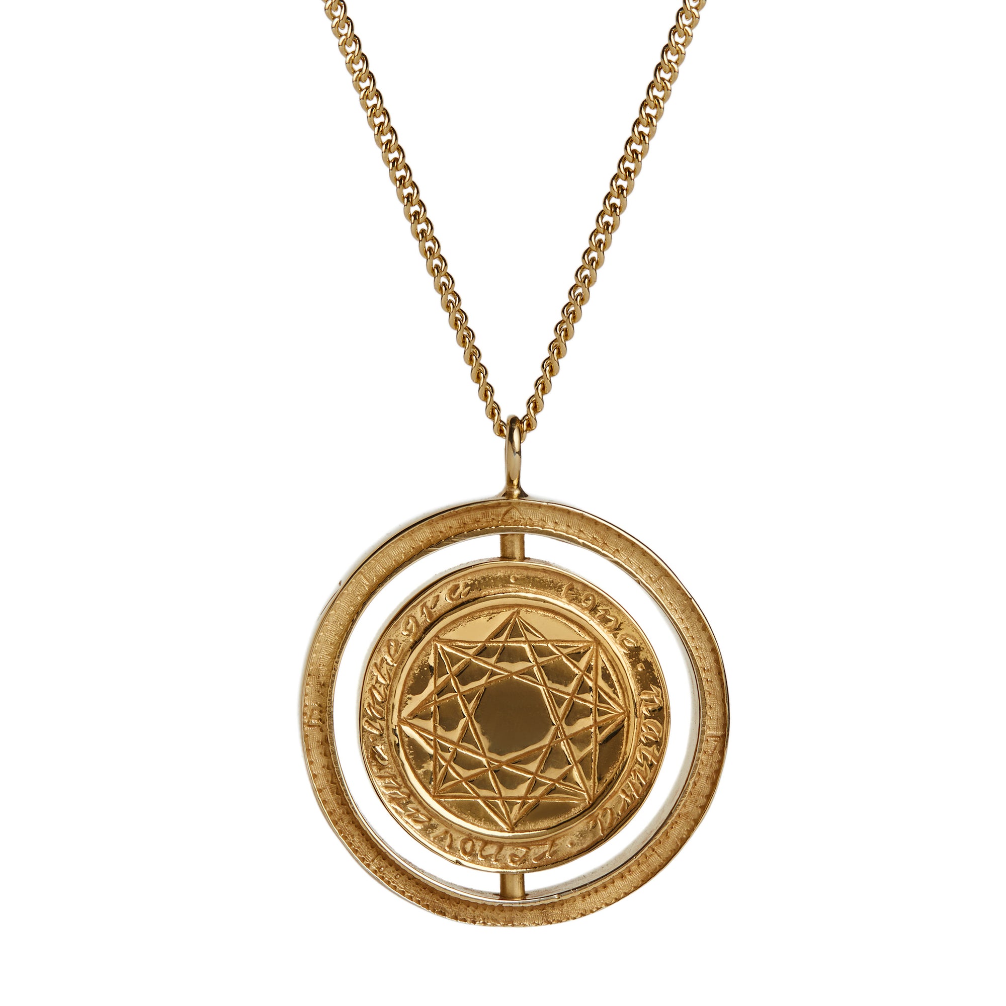 Alchemist's Rotary Pendant Gold