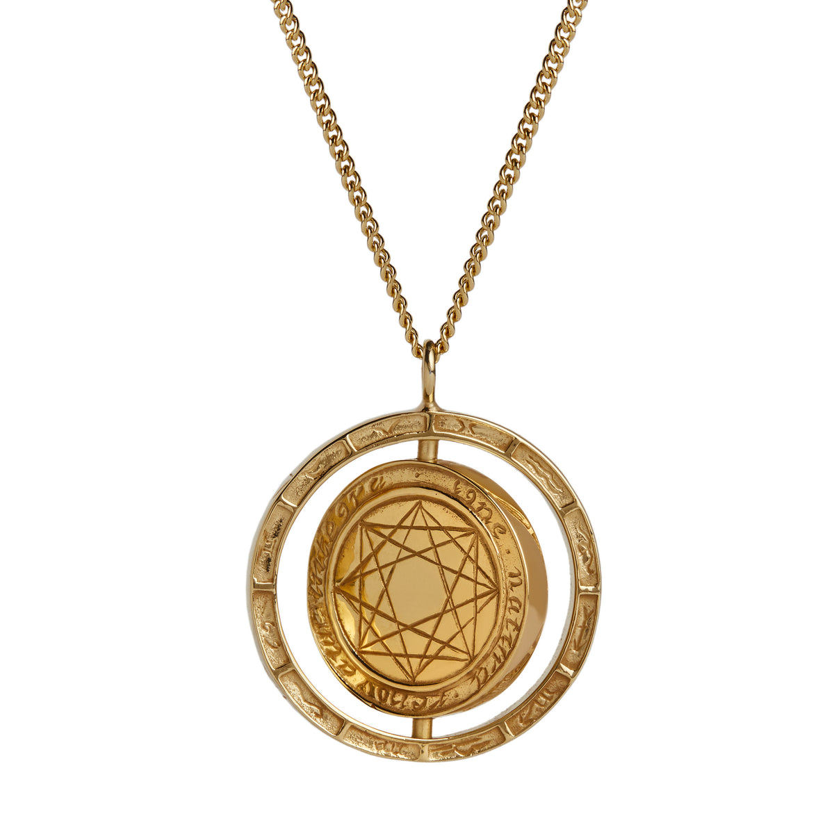 Alchemist's Spinning Necklace Gold