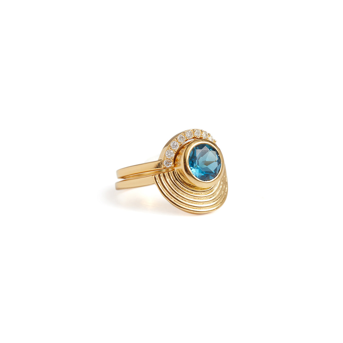 Interstellar Fine Stack Topaz Solid Gold