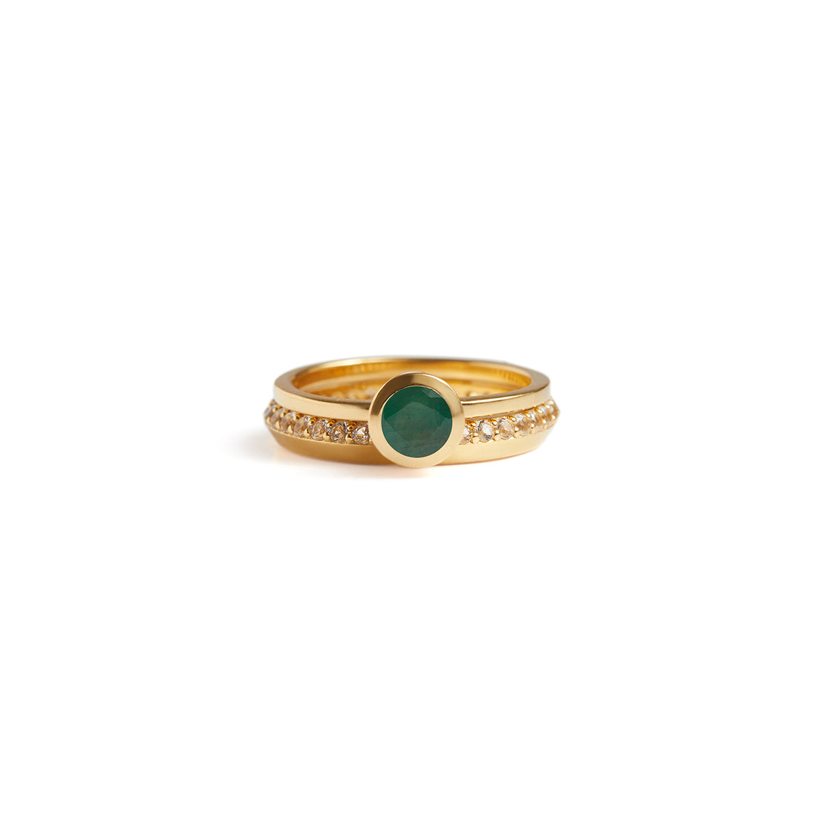 Knife Edge Diamond Eternity Ring Solid Gold