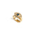 Rays of Light Fine Ring Topaz Solid Gold