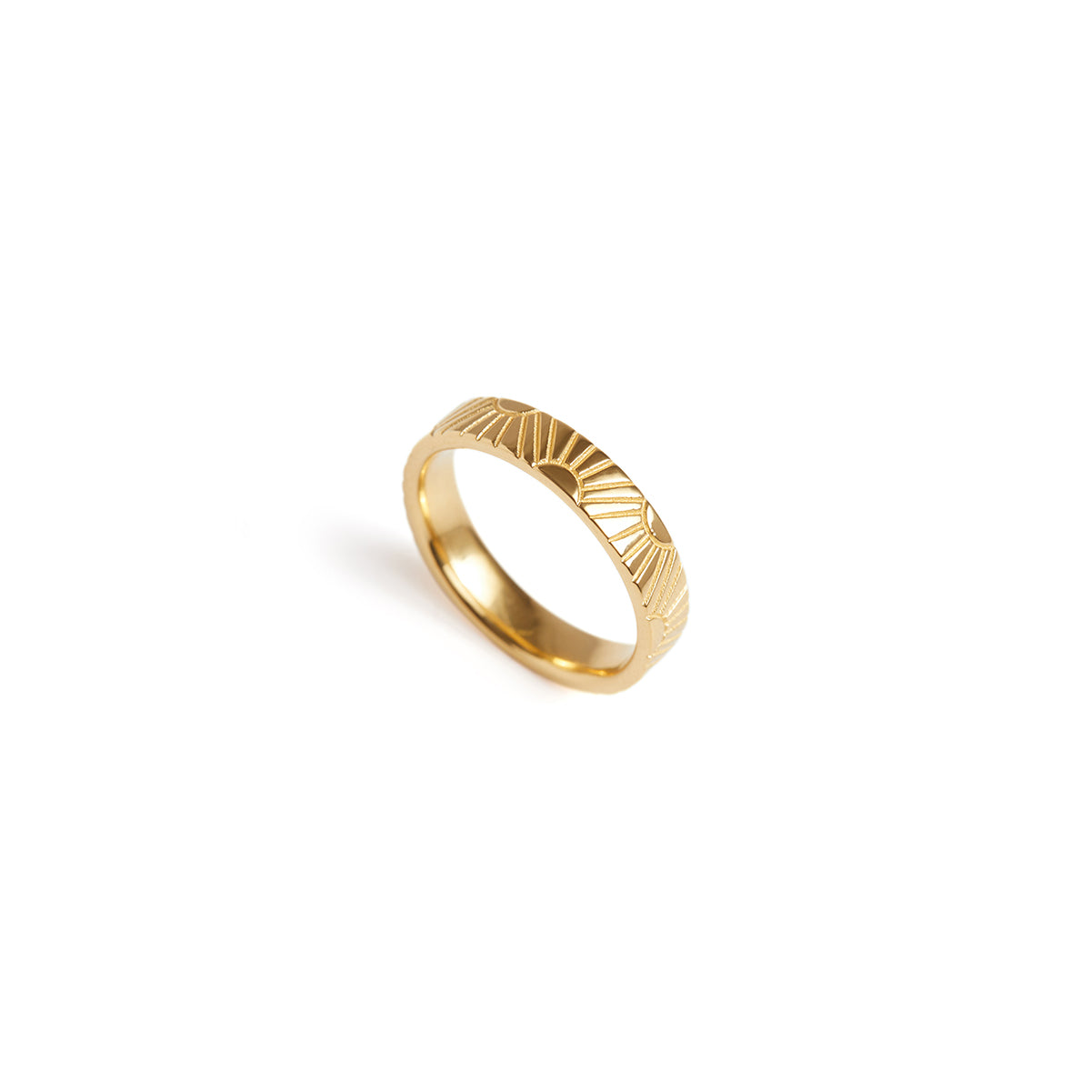 Sunrise Ring Solid Gold