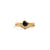 Peak Pave & Solitaire Stack Solid Gold