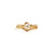 Peak Pave Solitaire Stack Solid Gold