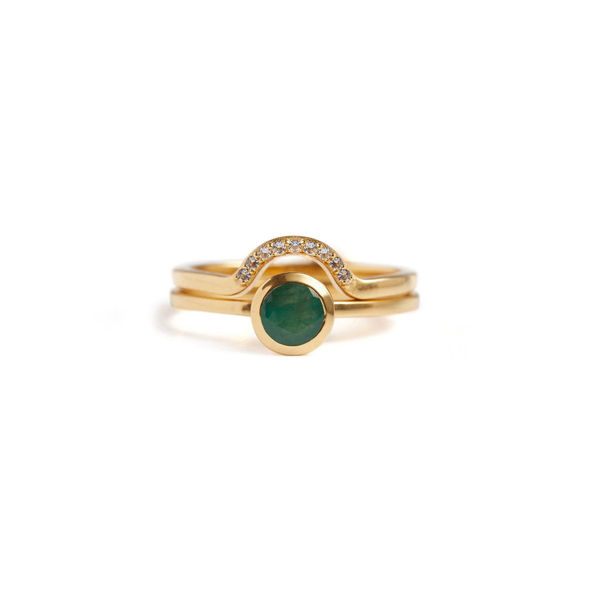 Mountain Stacking Ring Solid Gold