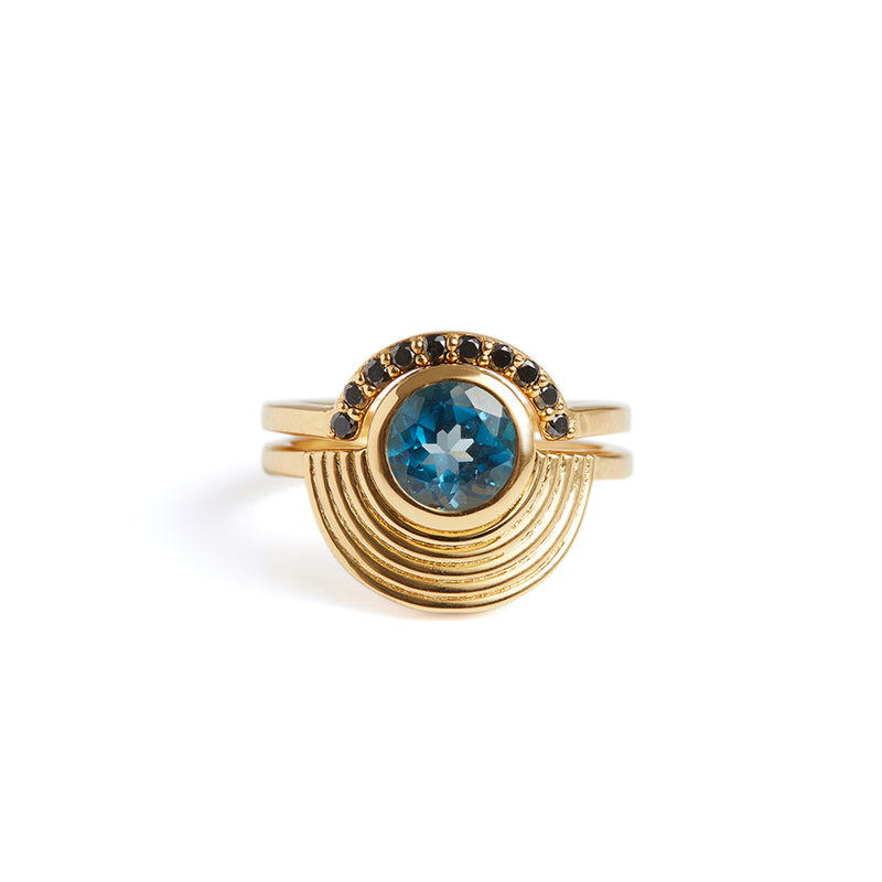 Interstellar Fine Stack Topaz Solid Gold