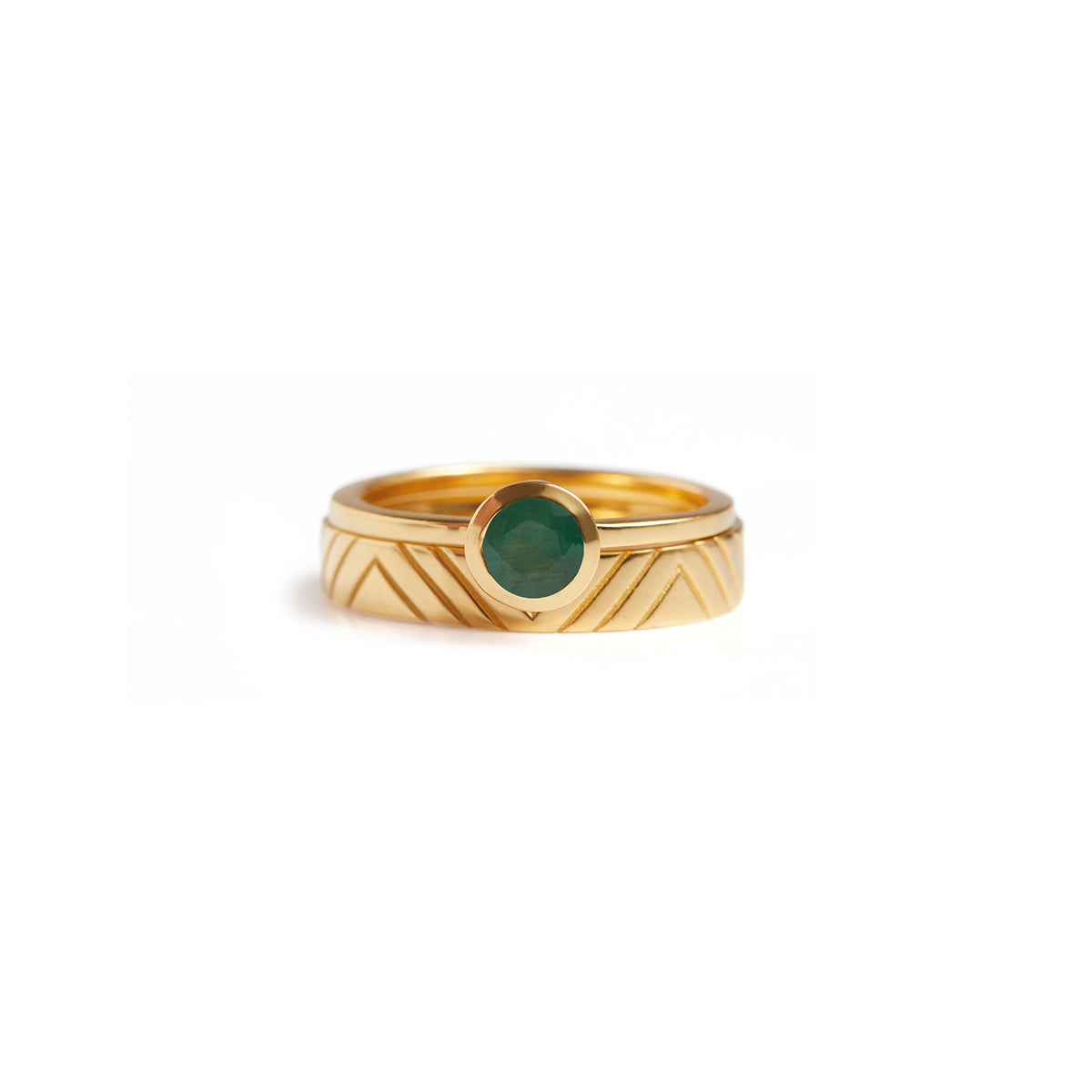 Geo Ring Solid Gold