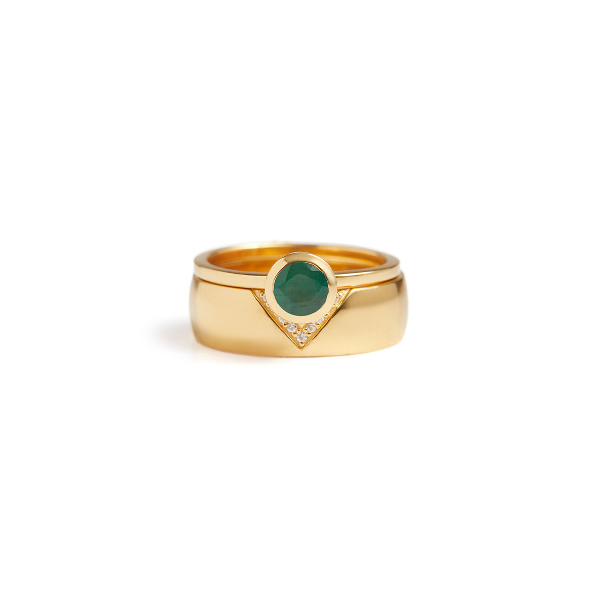 Zenith Wide Ring Solid Gold