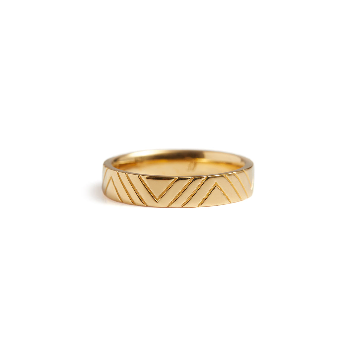 Geo Ring Solid Gold